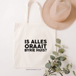 Oraait tote