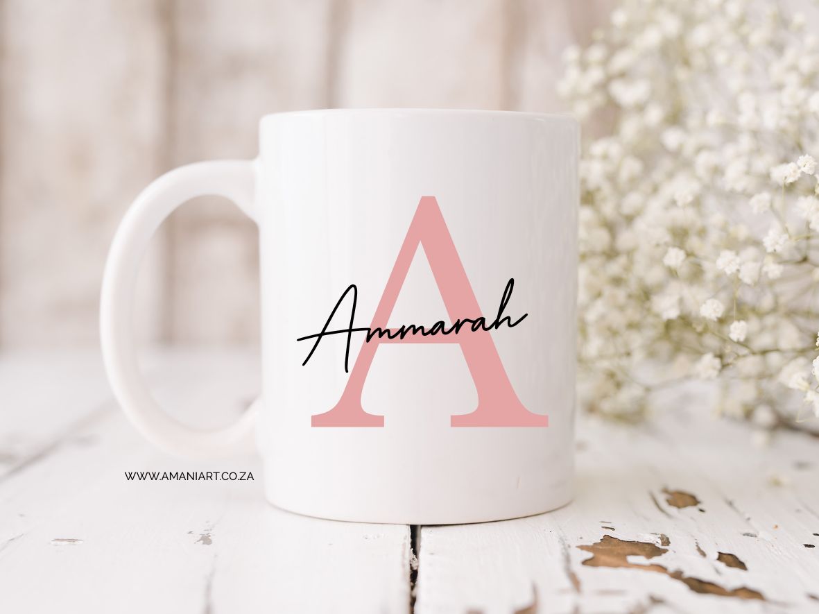Colour initial mug