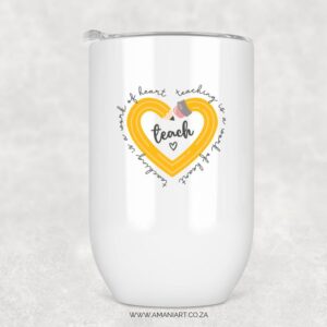 Work of heart 1 tumbler