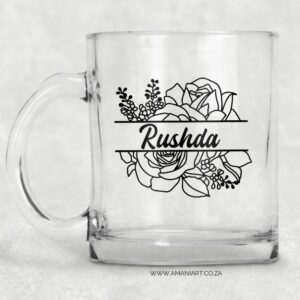 Floral name mug