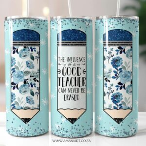 Influence blue skinny tumbler