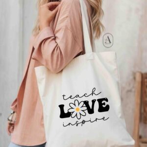 Teach daisy tote