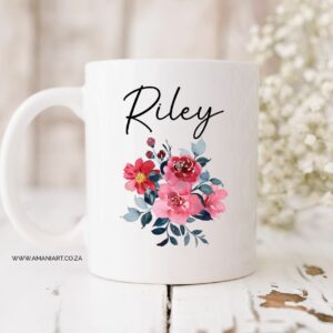 Name flower mug