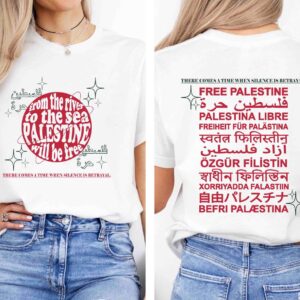 Palestine 52 double sided tee