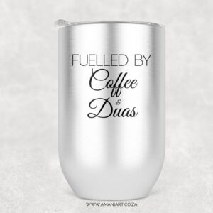 Fuelled by coffee tumbler