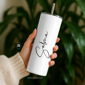 Minimal name skinny tumbler