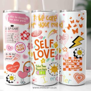 Self Love Skinny Tumbler