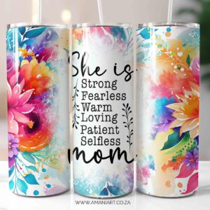 She is Mom Skinny Tumbler