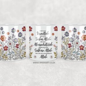 Start with floral mug