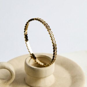 Honeycomb diamante bangle