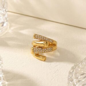 Chunky diamante Ring