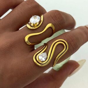 Swirl diamante Ring
