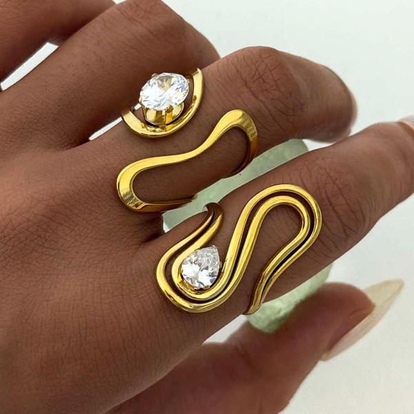 Swirl diamante Ring