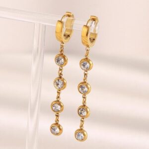 Drop diamante earrings