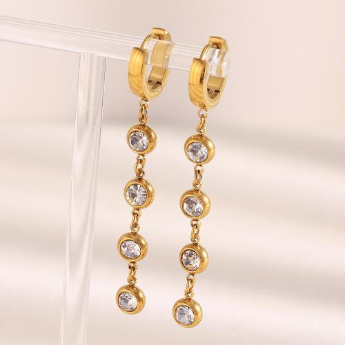 Drop diamante earrings