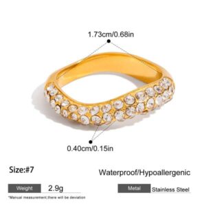 Diamante band Ring
