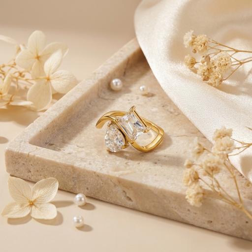 Double stone Ring