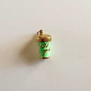 Green coffee cup Charm