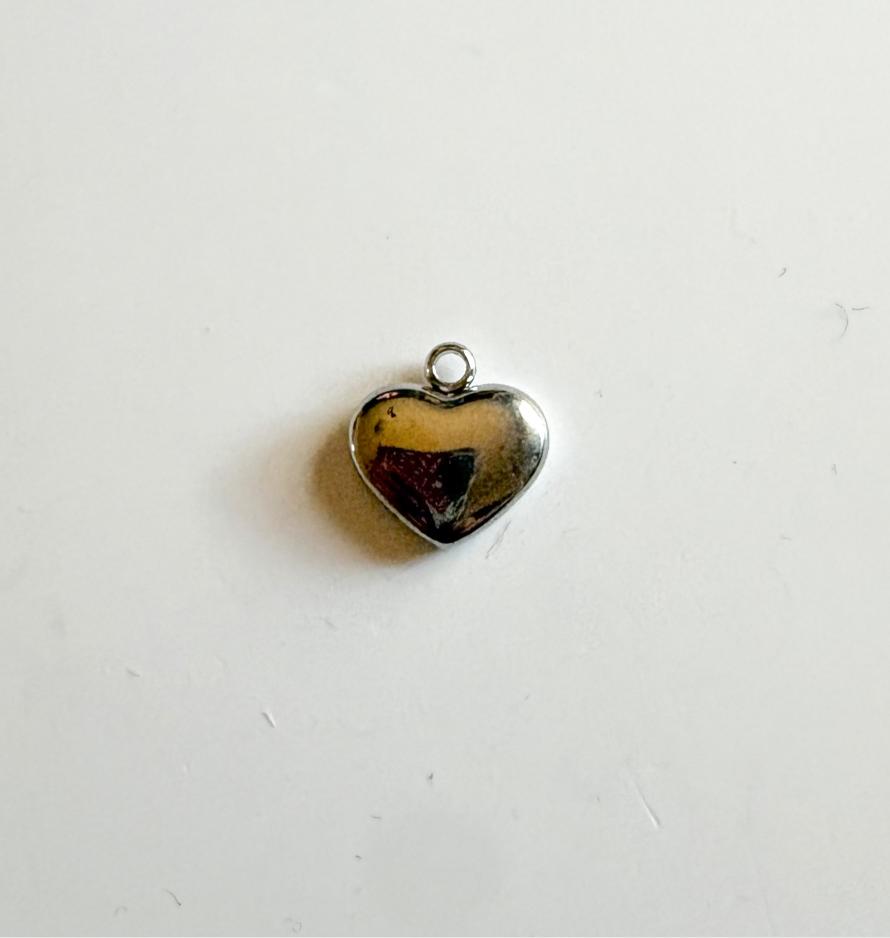 Silver Heart 1 Charm