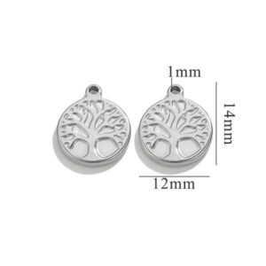 Silver Tree Charm