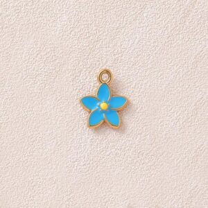 Blue flower Charm