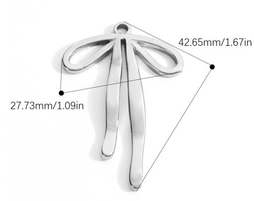 Silver Bow Charm