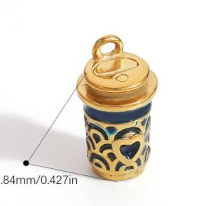 Blue Coffee Cup Charm