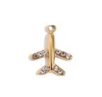 Diamante Plane Charm