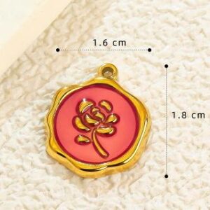 Peach Flower 1 Charm