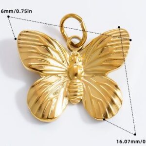 Gold Butterfly Charm