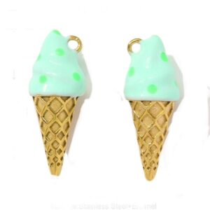 Mint Ice Cream Charm