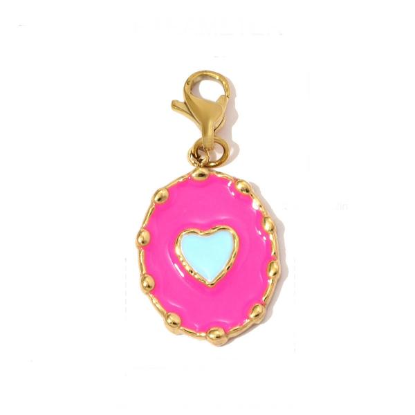 Pink Heart Charm