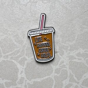 Coffee helps phone sticker