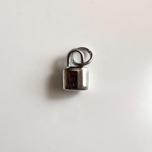 Silver lock Charm