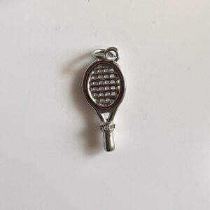 Silver racket Charm