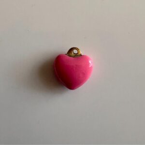 Pink heart 3 Charm