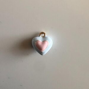 Light blue heart Charm