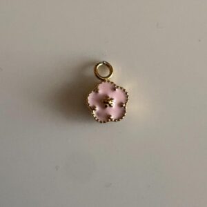 Small pink flower Charm