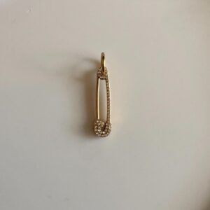 Diamante safety pin Charm