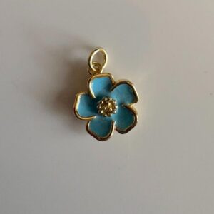 Blue flower Charm
