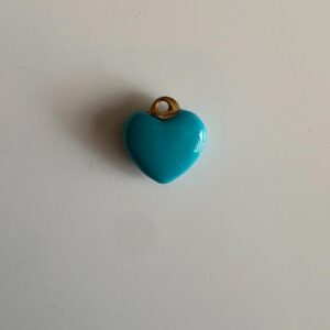 Blue heart Charm