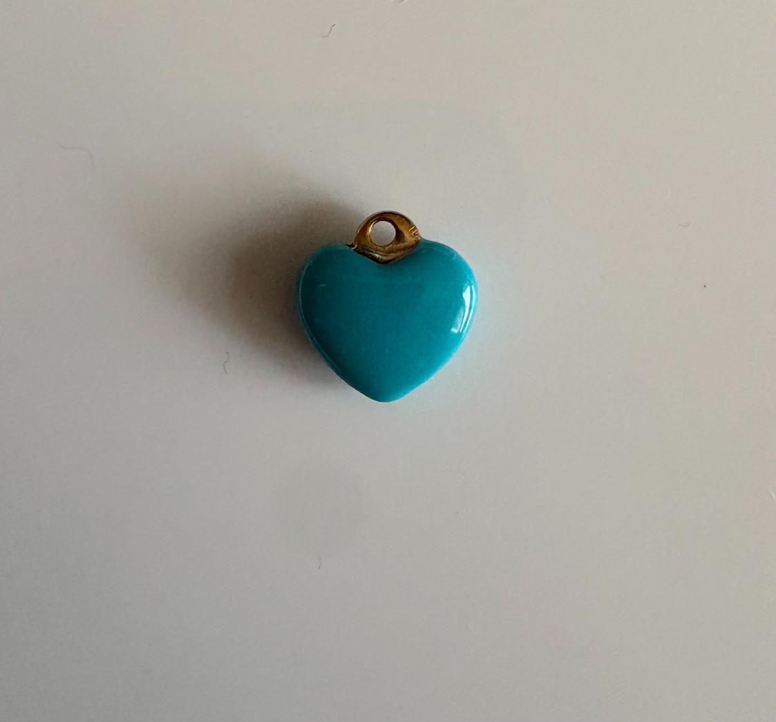 Blue heart Charm