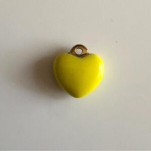 Yellow heart Charm