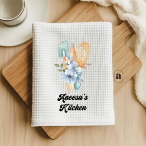 Blue custom Kitchen towel